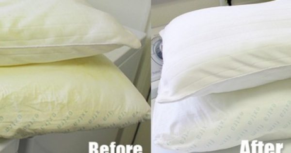 Έχεις κιτρινισμένα μαξιλάρια; Δες ένα πανέξυπνο κόλπο για να γίνουν κάτασπρα και καθαρά σαν καινούρια!